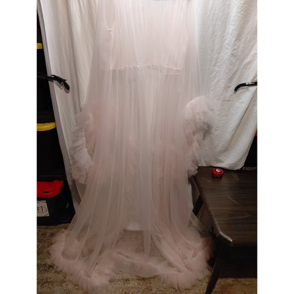 Unbranded Pink Size Small Oversized Women's Long Sleeve Maternity Robe Photoshot - Picture 12 of 13